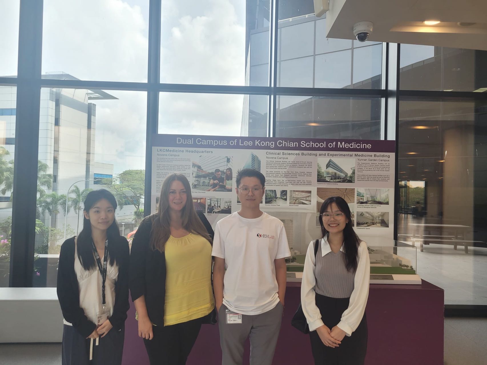 Editor visiting our lab